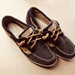 Sperry Black Boat Shoes Classic Moccasin Style